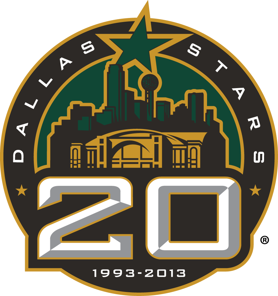 Dallas Stars 2013 Anniversary Logo fabric transfer